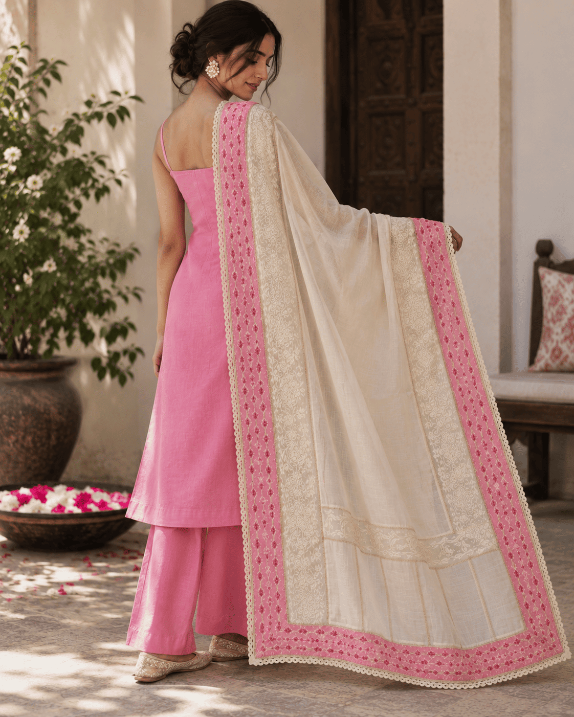 Rosé dupatta