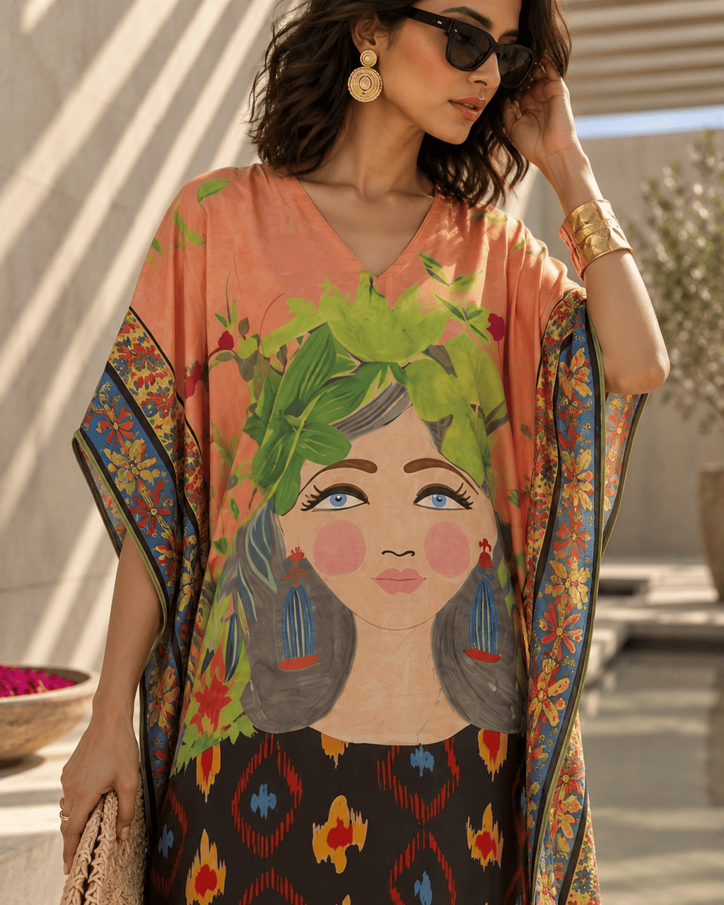 Doll Kaftan - Peachy Orange