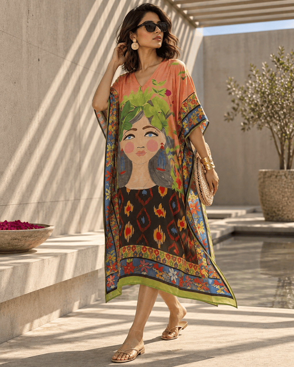 Doll Kaftan - Peachy Orange