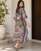 Peacock Kaftan - Grey