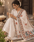 Chidiya Folk-Art dupatta