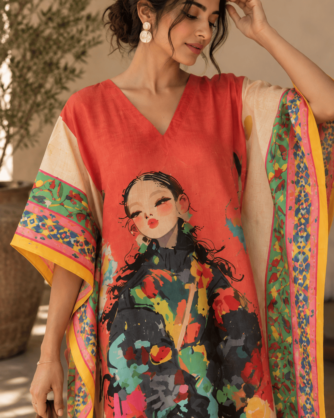 Doll Kaftan - Orange Bite