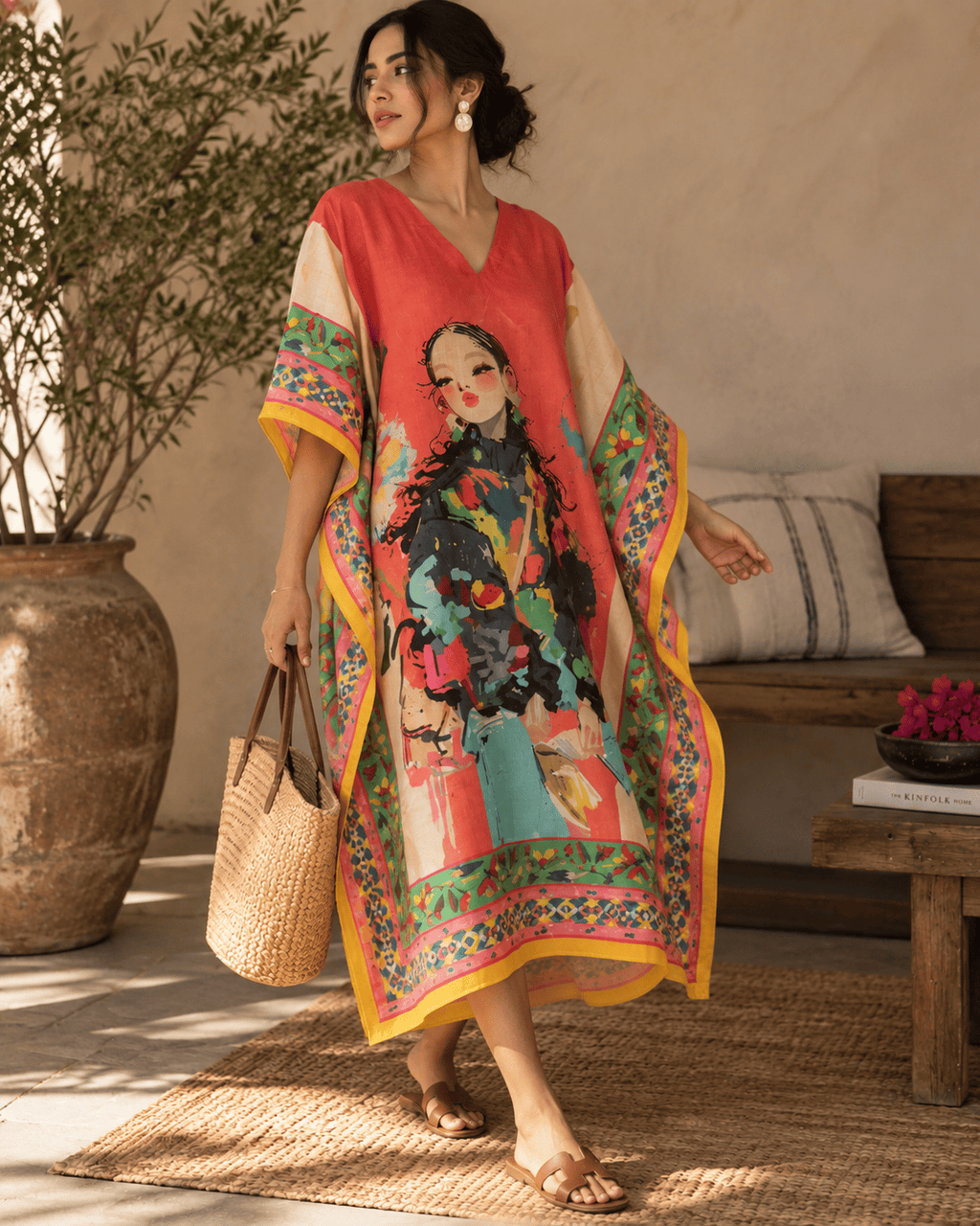 Doll Kaftan - Orange Bite