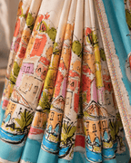 Cityscape Saree - White