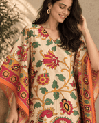 Peacock Kaftan - Beige