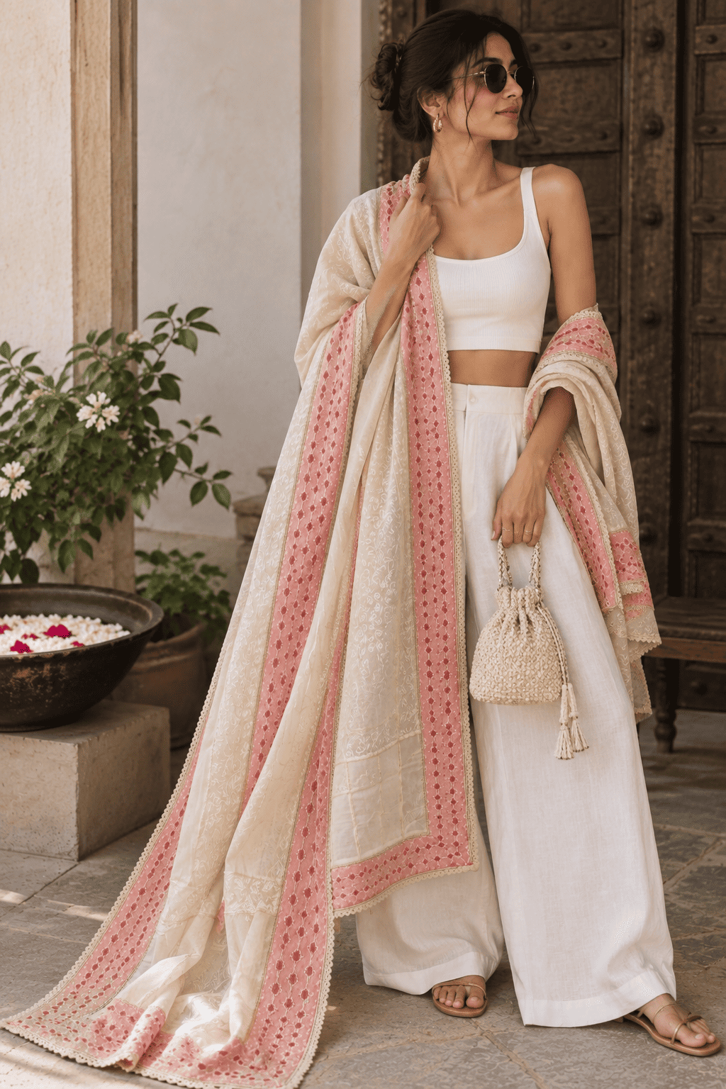 Rosé dupatta