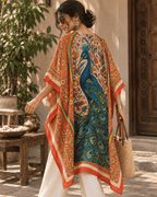 Peacock Kaftan - Orange