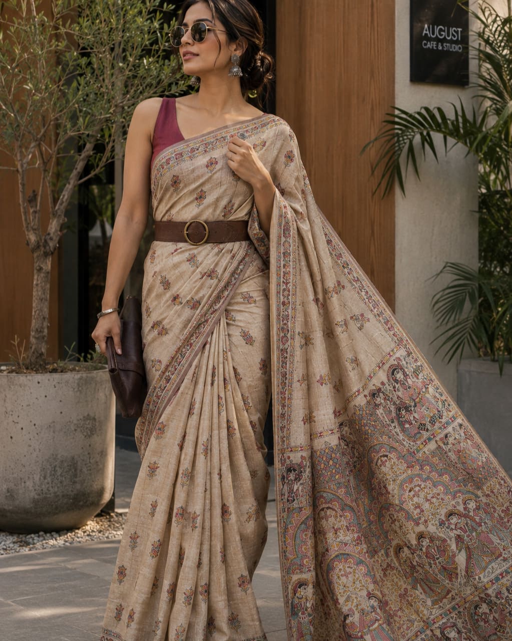Gatha Madhubani saree