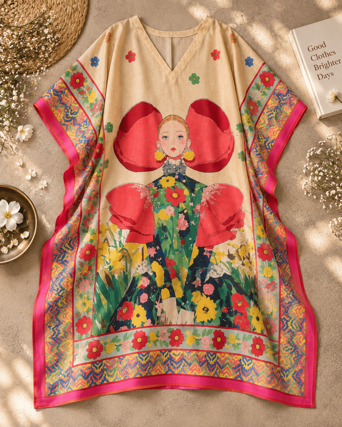 Doll Kaftan - Lemon Peach