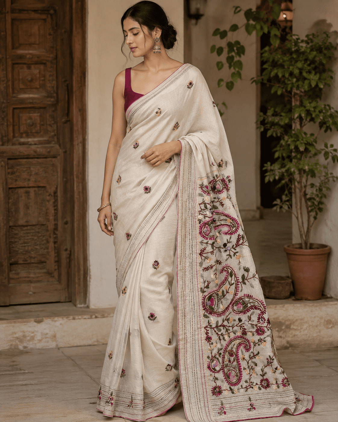 Phulkari Saree
