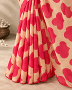 Pink Hearts Saree