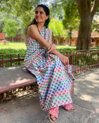 Polka Dots Saree - White