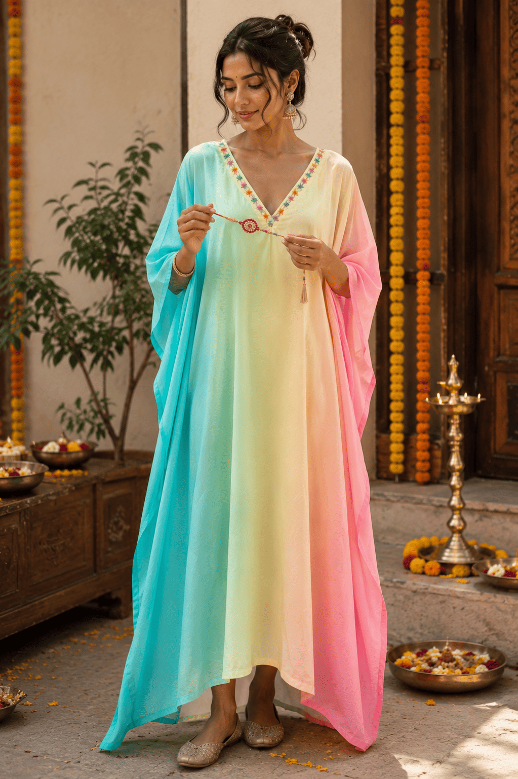 Rainbow Kaftan