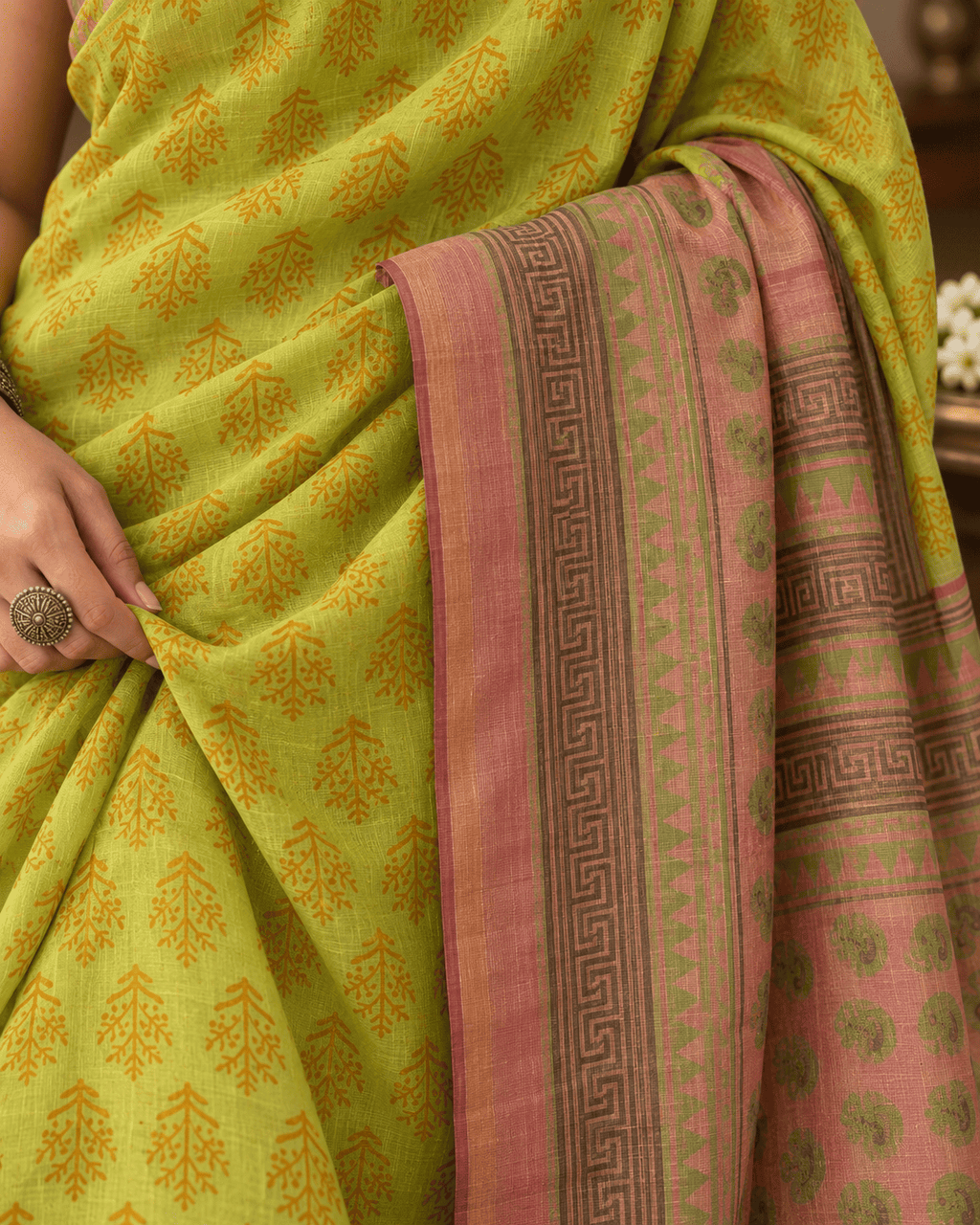 Lime Soda Saree