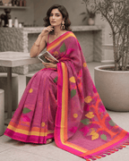 Rasbhari Saree - Pink
