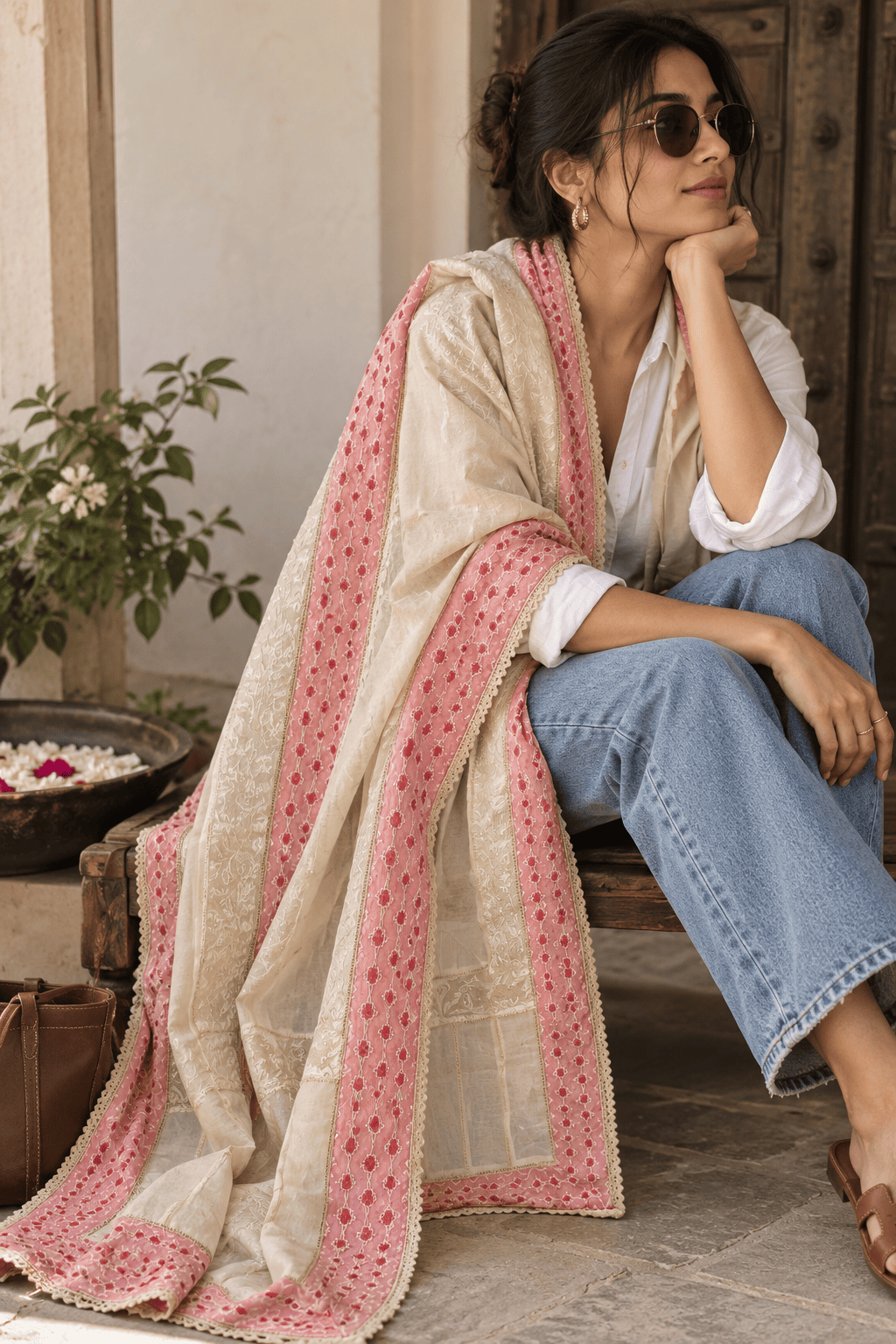 Rosé dupatta