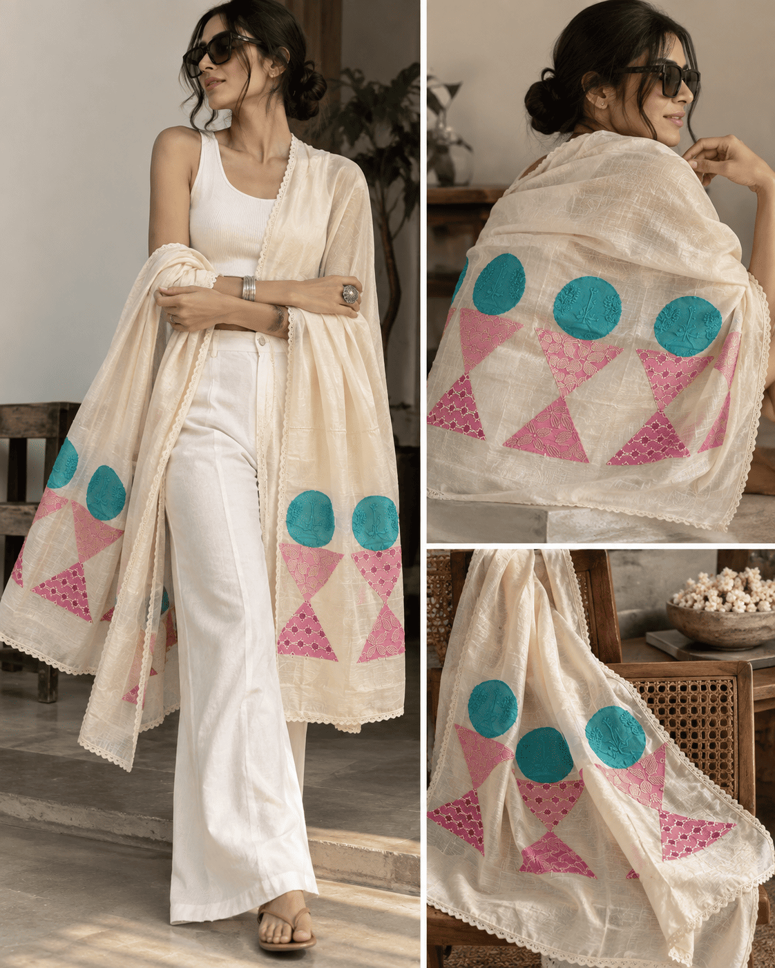 Gulabo Polka dupatta