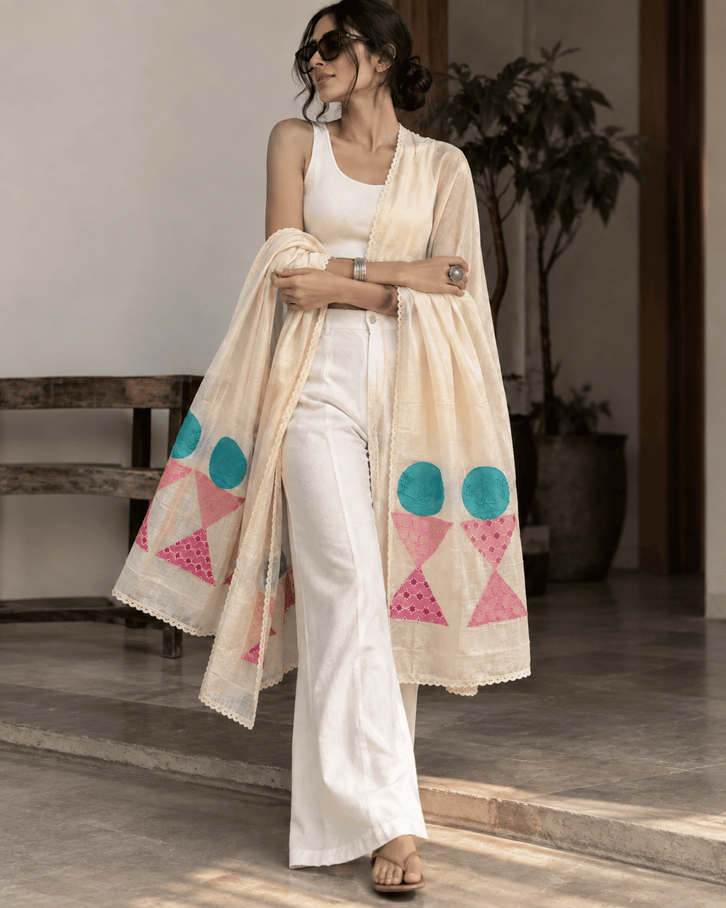 Gulabo Polka dupatta