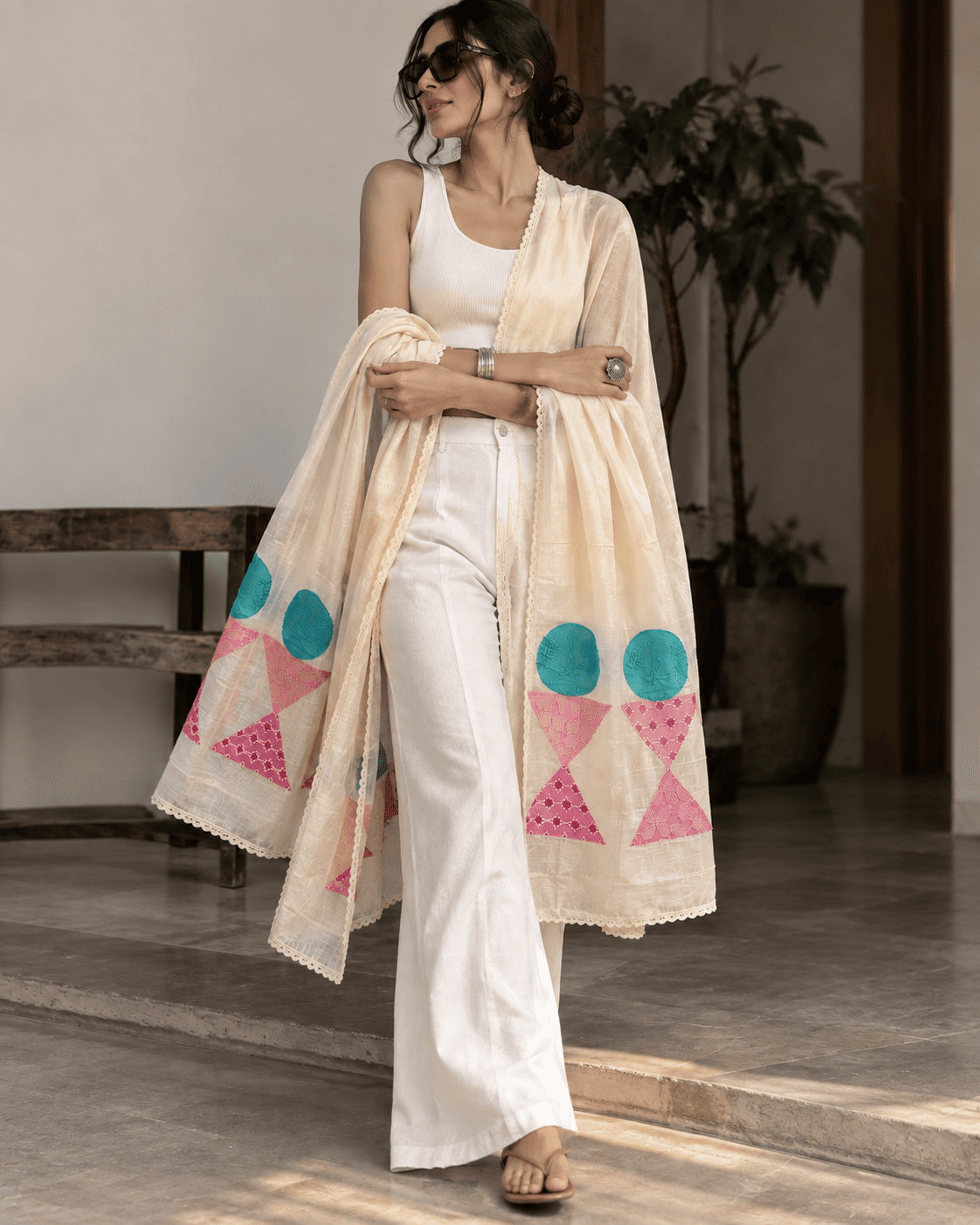 Gulabo Polka dupatta