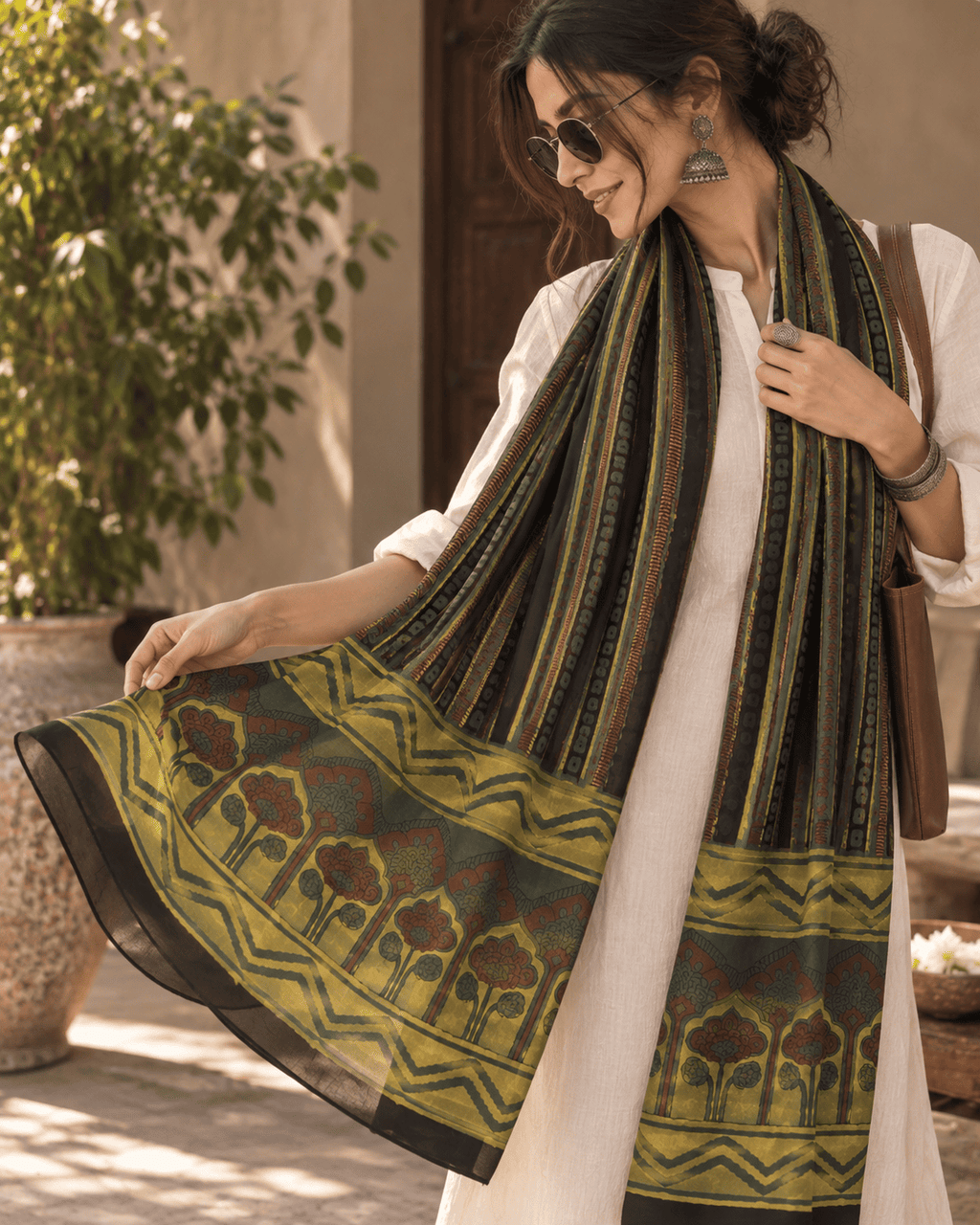 Kala dupatta stole