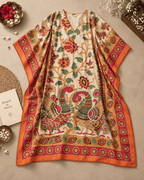 Peacock Kaftan - Beige