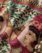 Madhubani Kaftan - Pink Tribal