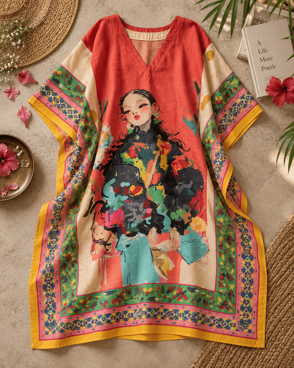 Doll Kaftan - Orange Bite