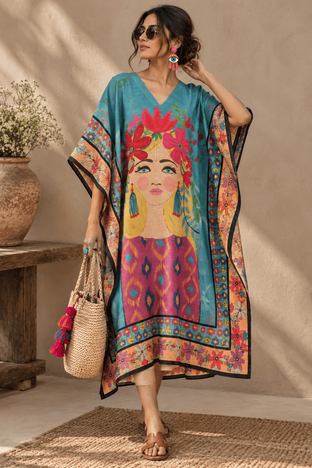 Doll Kaftan - Sea Blue