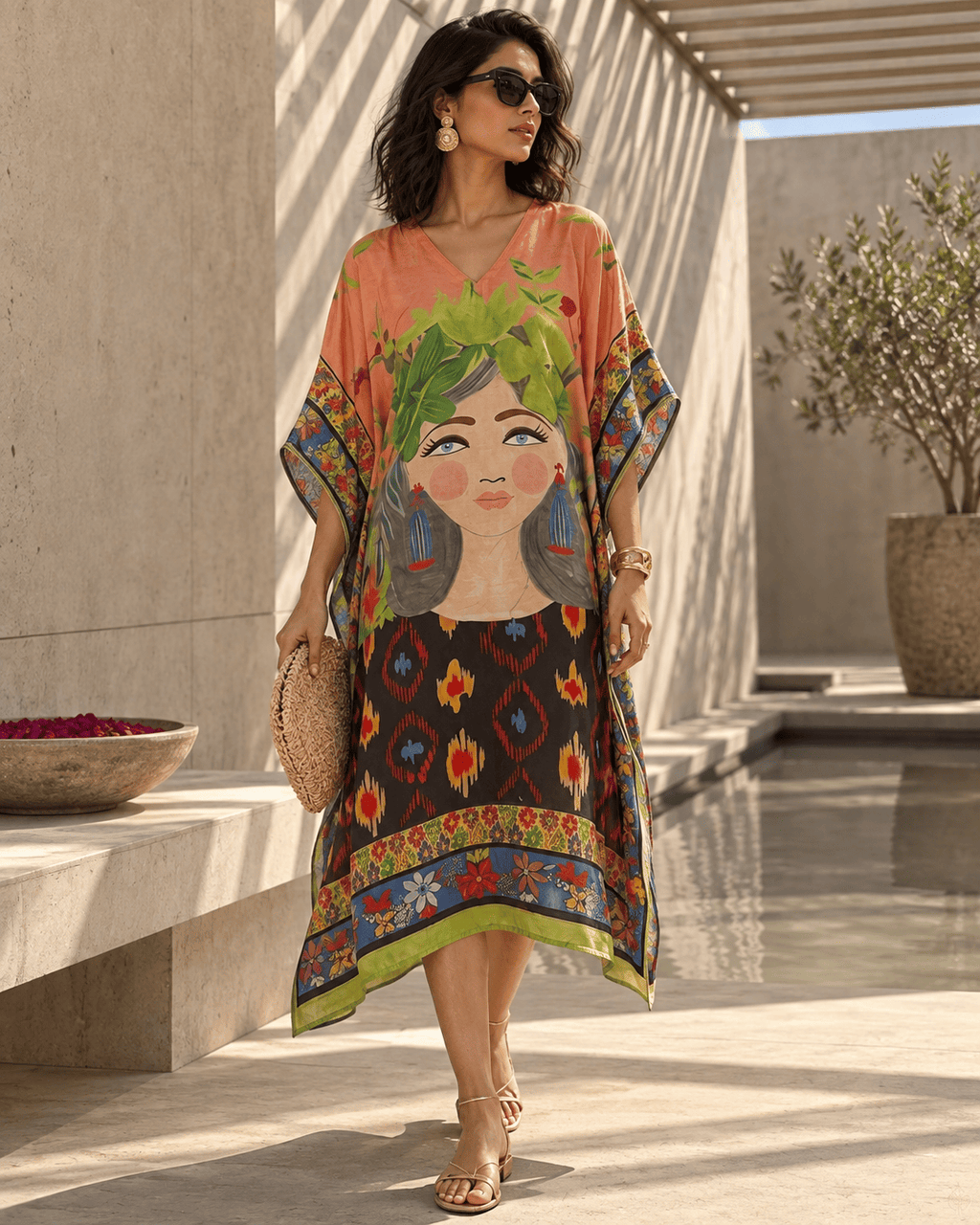 Doll Kaftan - Peachy Orange