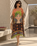 Doll Kaftan - Peachy Orange