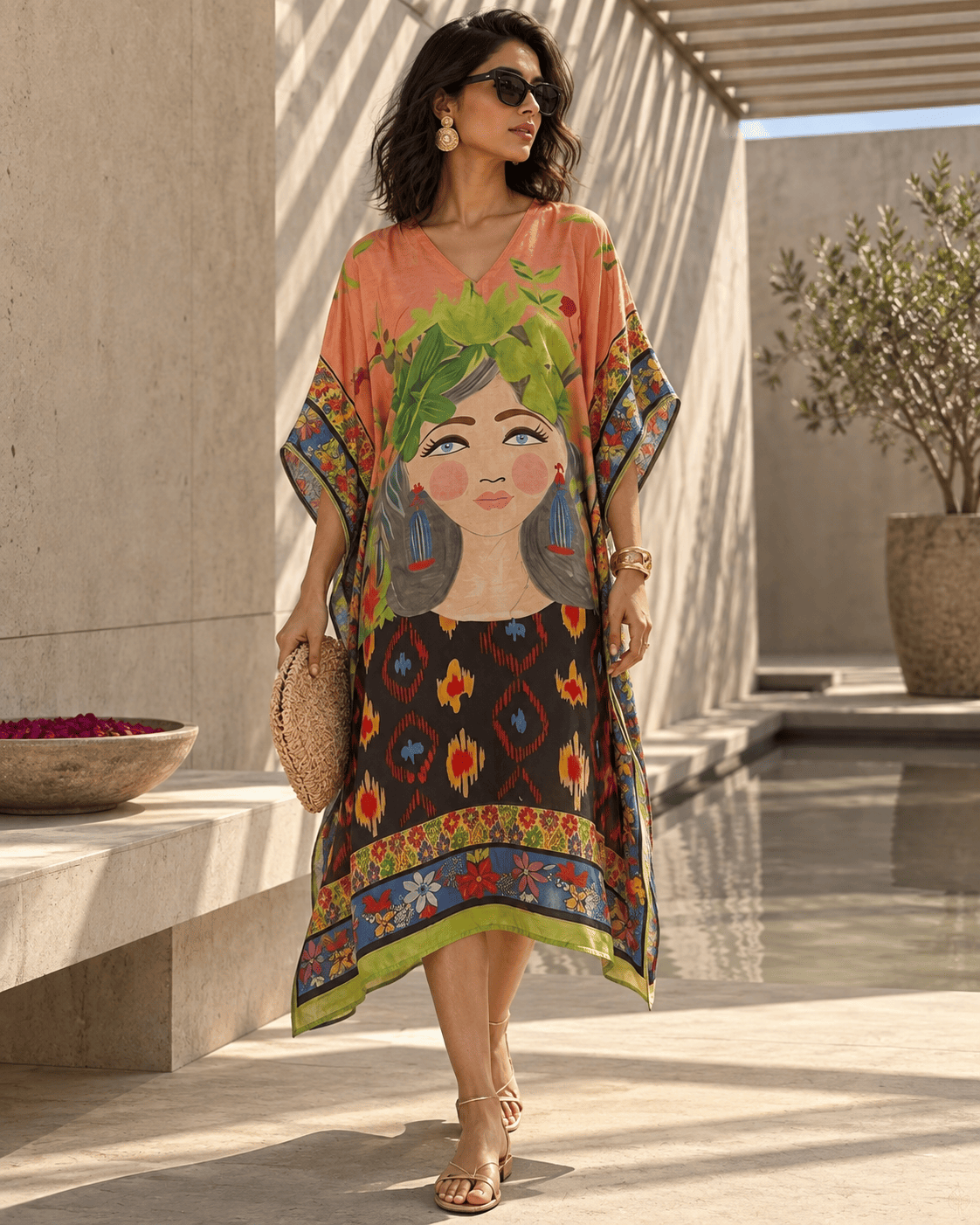 Doll Kaftan - Peachy Orange