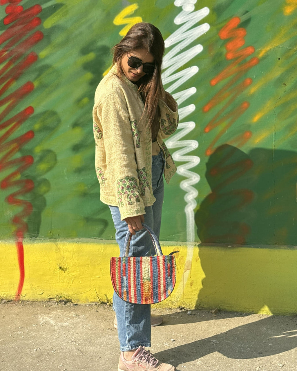 Handloom Jacket - Elephant