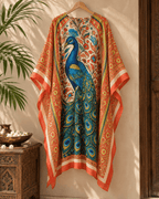 Peacock Kaftan - Orange