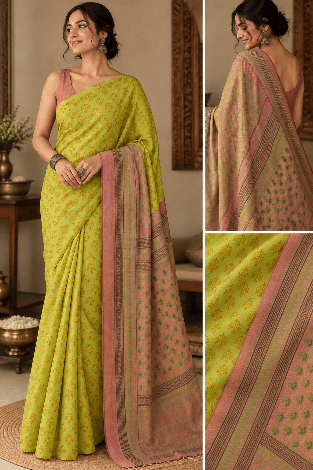 Lime Soda Saree