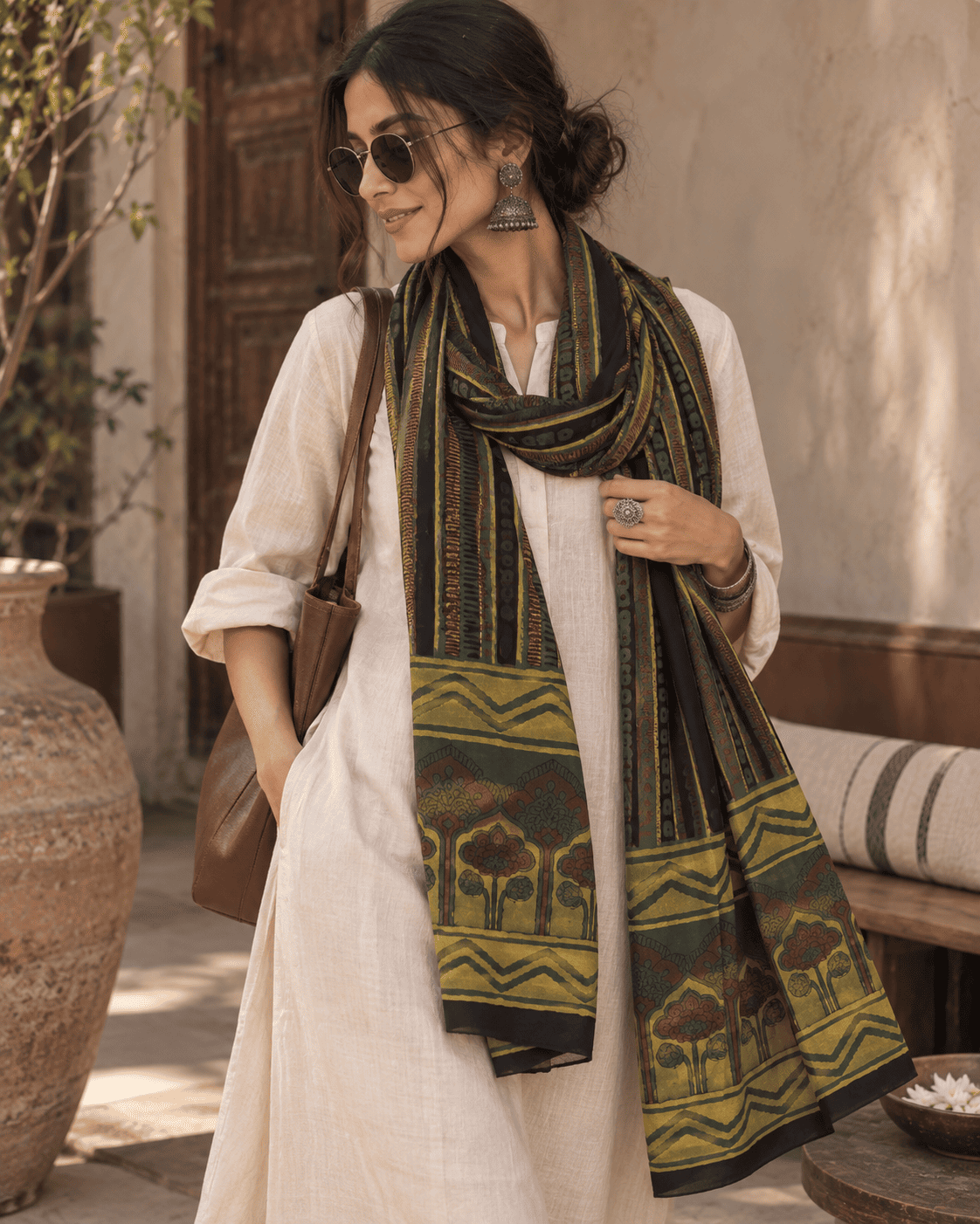 Kala dupatta stole