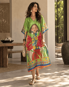 Doll Kaftan - Electric Green