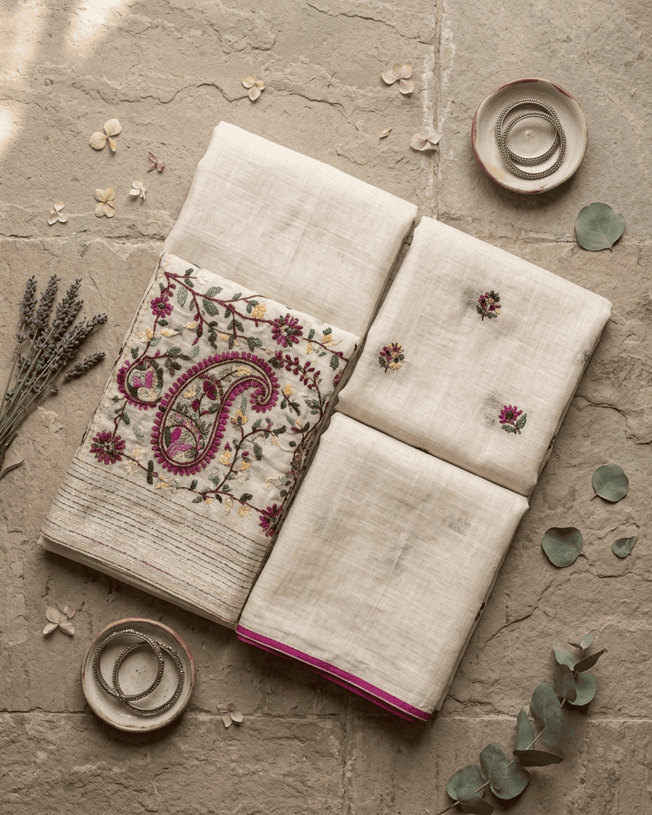 Phulkari Saree