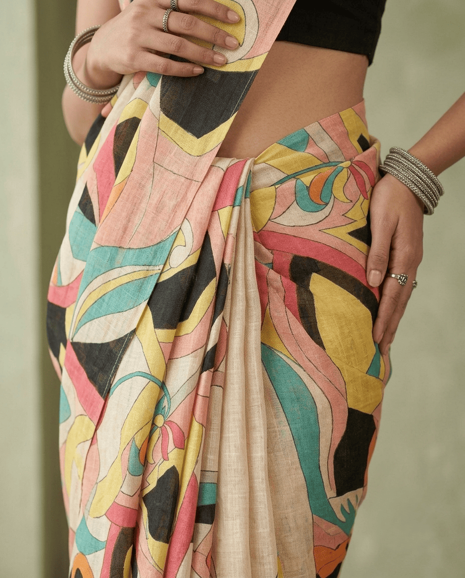 Geometric Saree