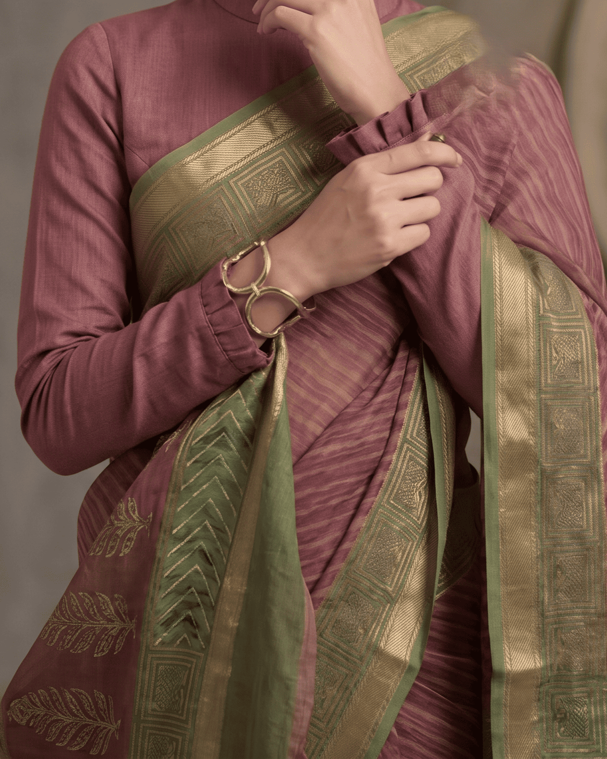 Kokum & Matcha saree