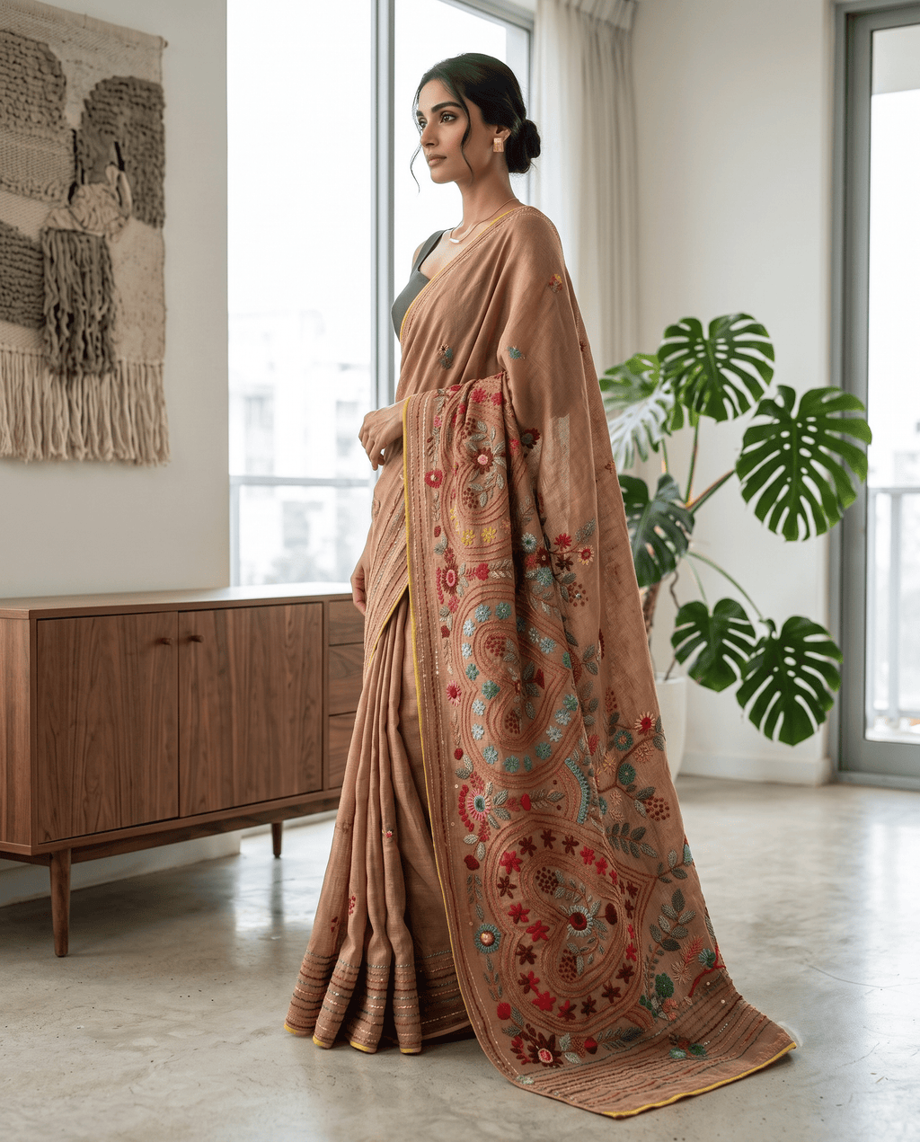 Phulkari Saree