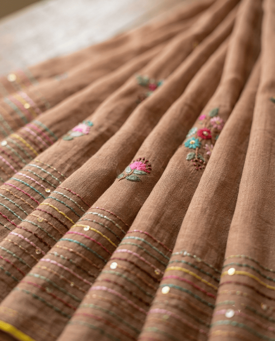 Phulkari Saree