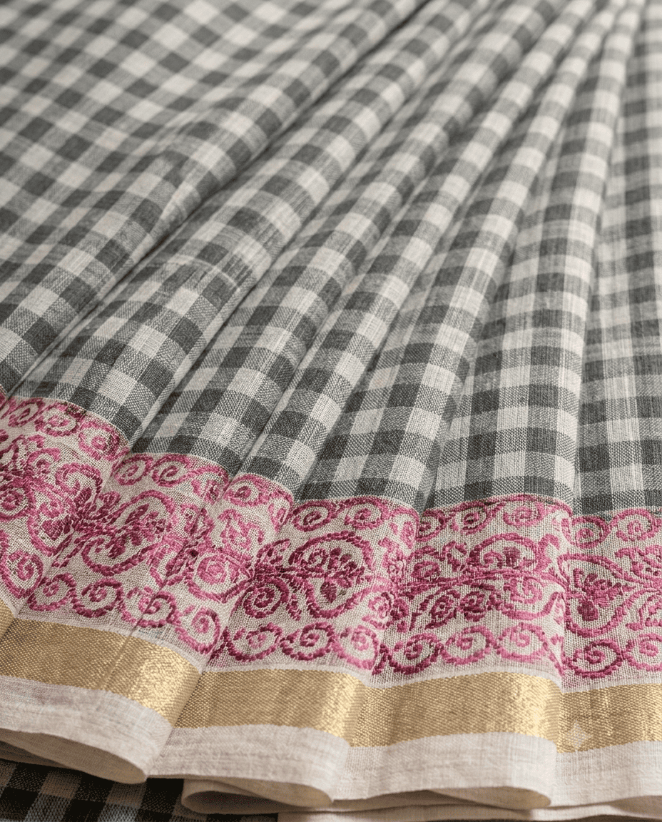 Graph & Gold saree
