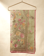 Still Meera Saree - Pista Green