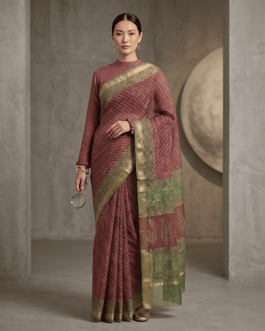 Kokum & Matcha saree
