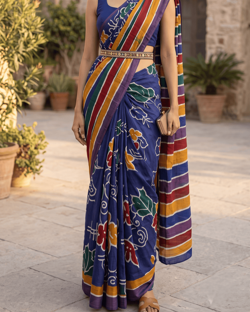Phool-Patti saree