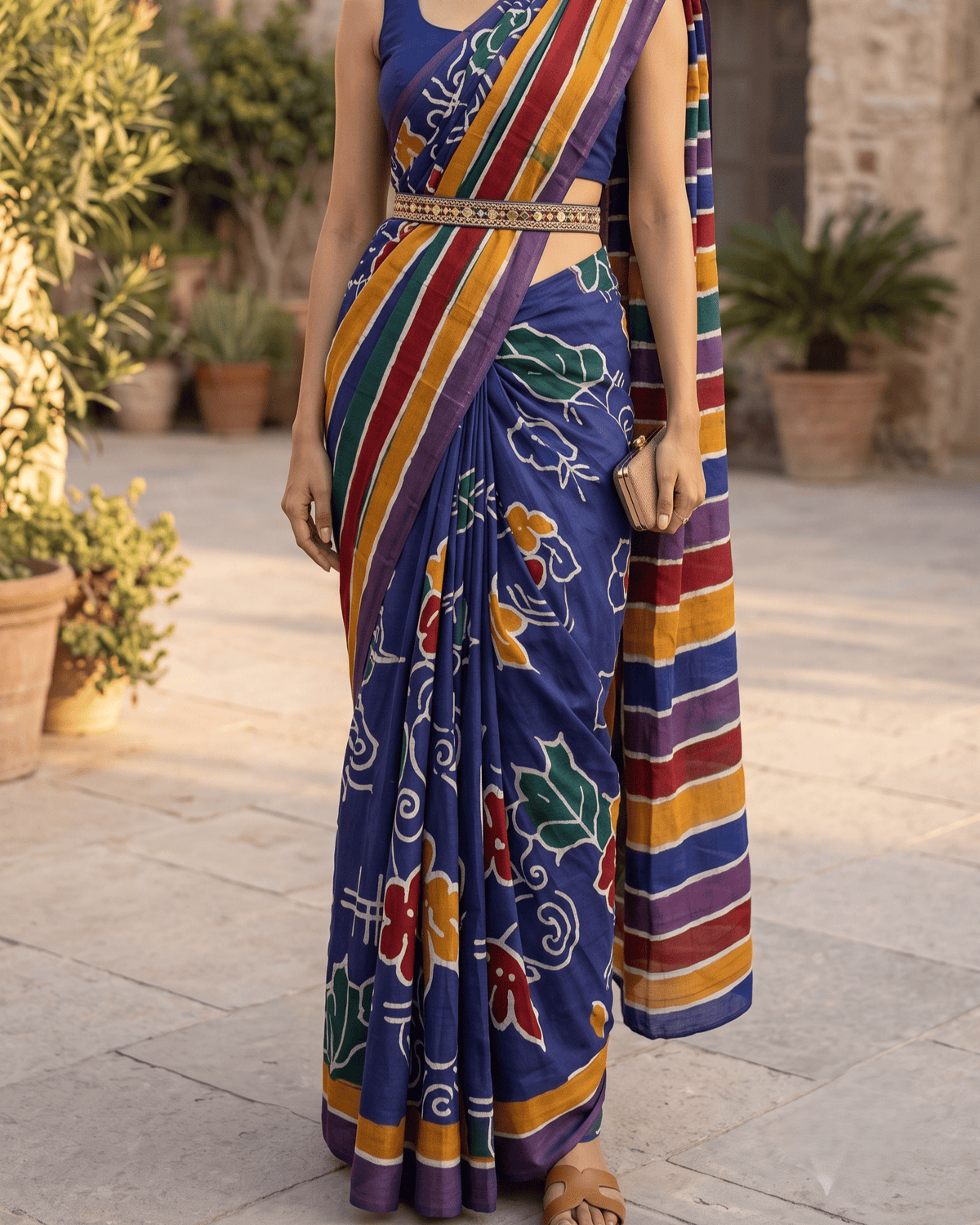 Phool-Patti saree