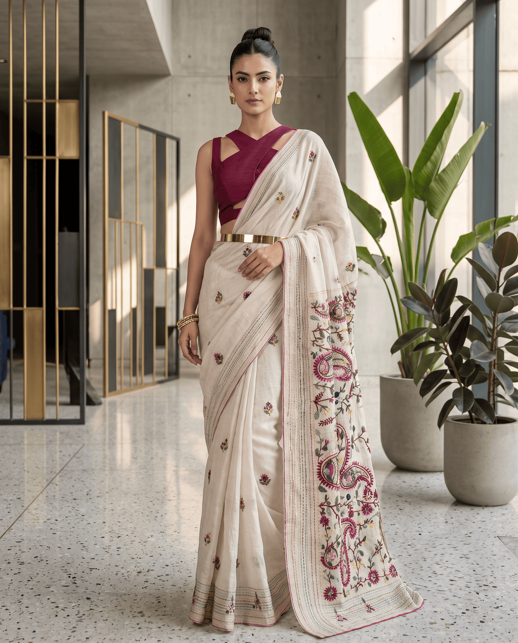 Phulkari Saree