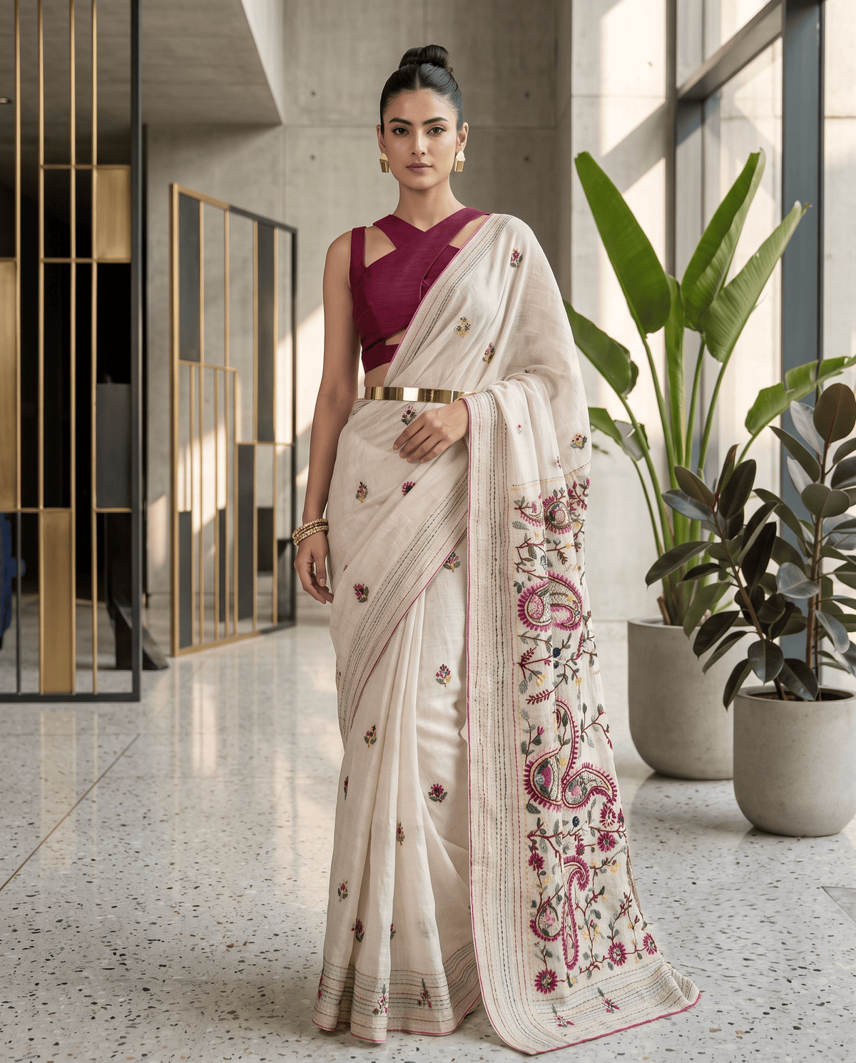 Phulkari Saree