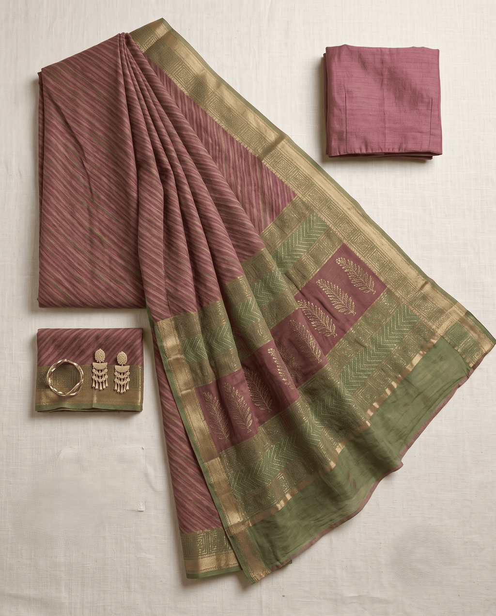Kokum & Matcha saree