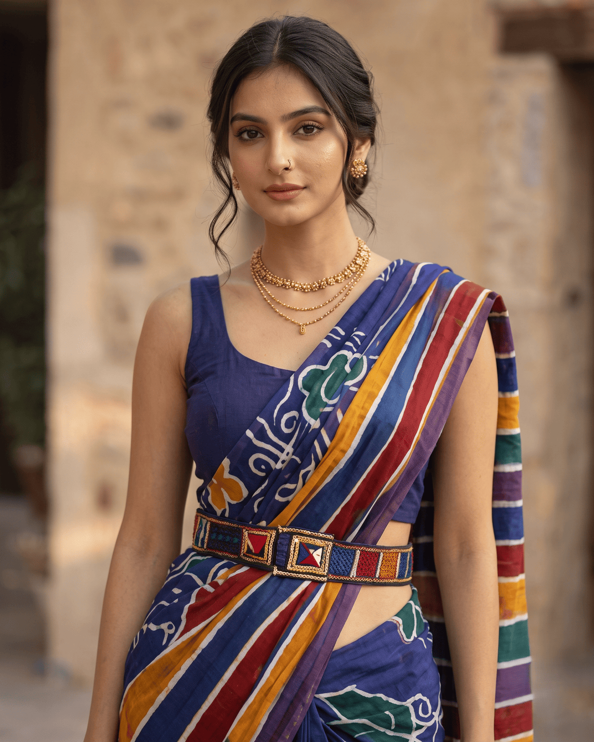 Phool-Patti saree
